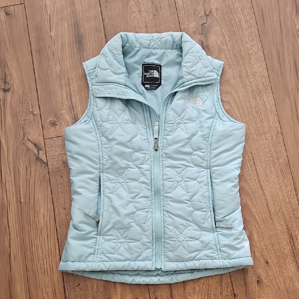 The North Face Light Blue Quilted Vest